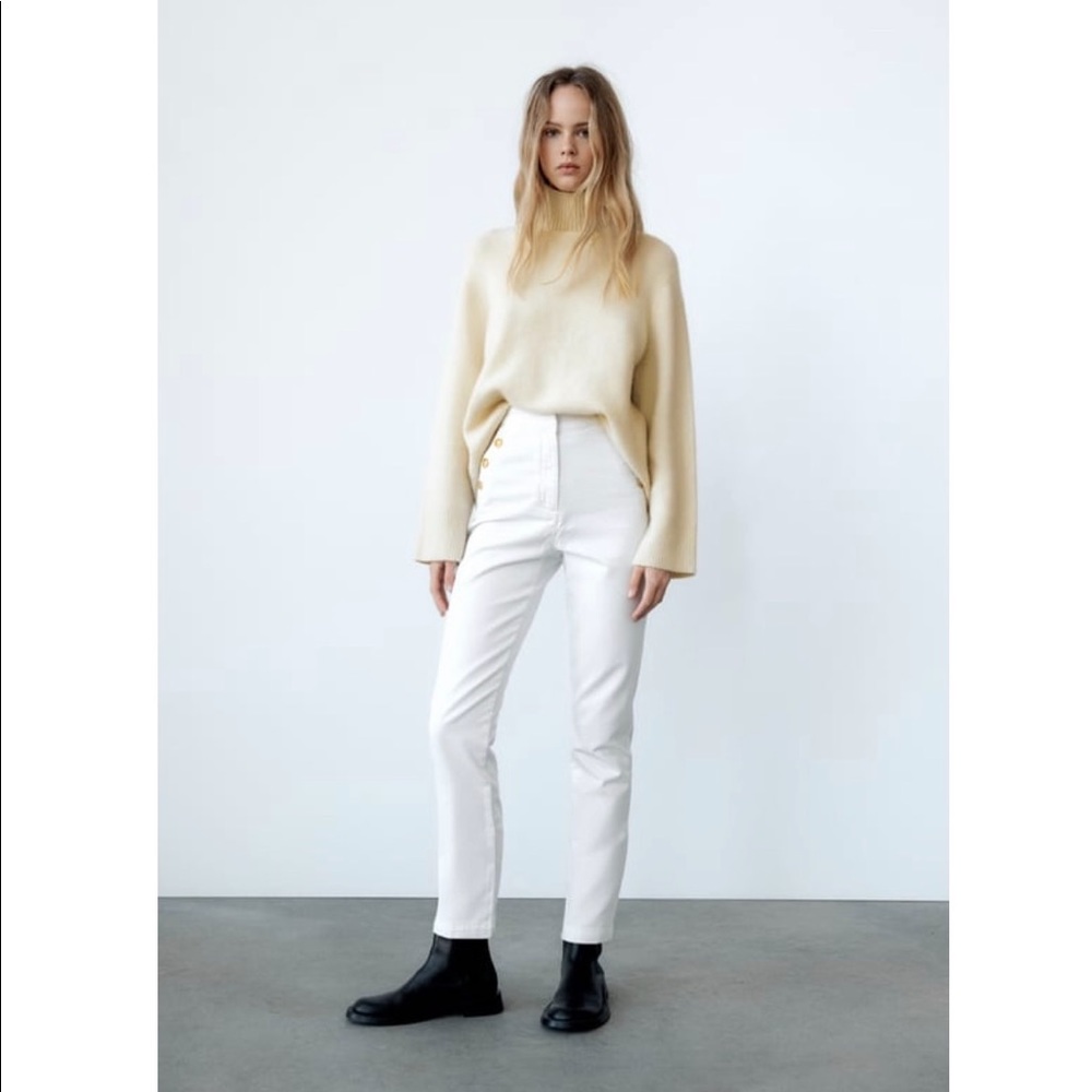 Zara white jeans, NWT